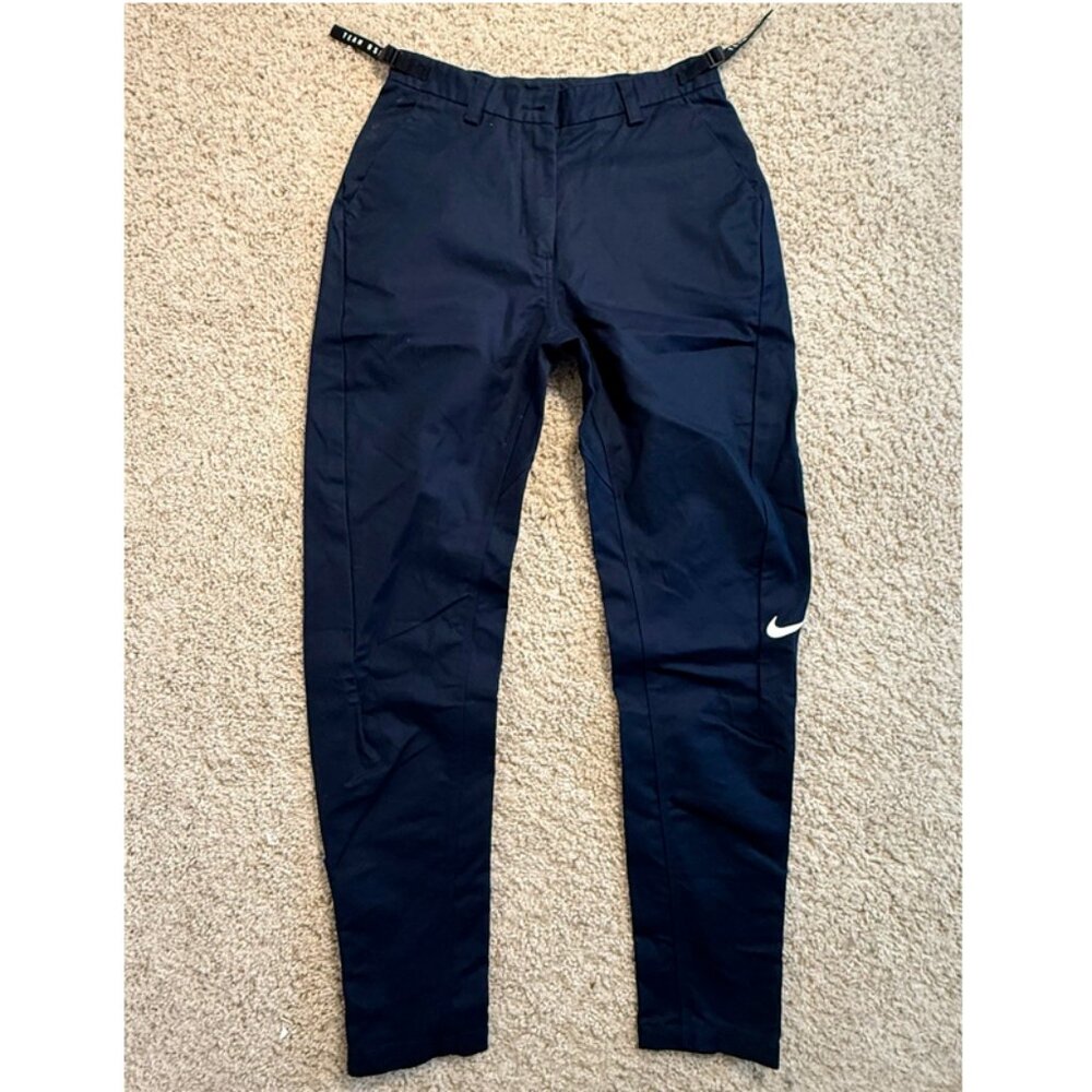 Nike Golf Team USA Navy Track Pants Tapered Fit Ankle Zip Mens S (32x30)